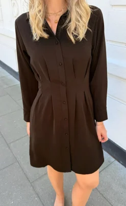 Say INA Copenhagen Kjole - Mille - Brown