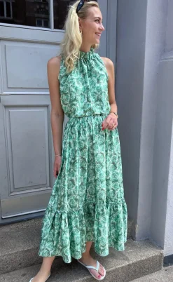 Say INA Copenhagen Nederdel - Hanna - Green Roses