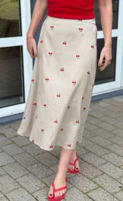 Say INA Copenhagen Nederdel - Naja - Sand W. Cherries