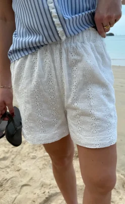 Say INA Copenhagen Shorts - Catja - White Broderie Anglaise