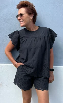 Say INA Copenhagen Shorts - Line - Black