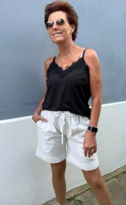 Say INA Copenhagen Shorts - Sandy Linen - Off White