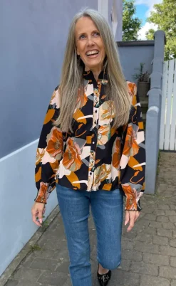 Say INA Copenhagen Skjorte - Augusta - Mixed Big Flower