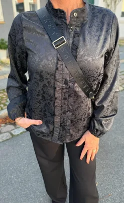 Say INA Copenhagen Skjorte - Florina - Black Flower