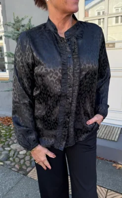 Say INA Copenhagen Skjorte - Florina - Black Leopard