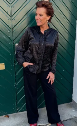 Say INA Copenhagen Skjorte - Florina - Black Leopard