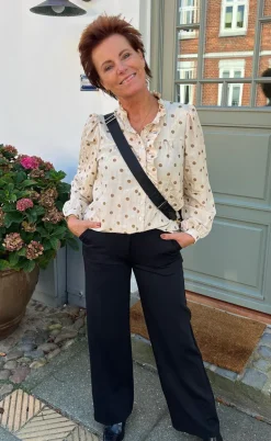 Say INA Copenhagen Skjorte - Kesha - Beige / Brown Dots