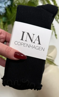 Say INA Copenhagen Strømper - Sally 3-pack - Black