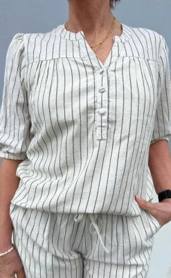 Say INA Copenhagen Top - Alba - Off White