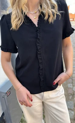 Say INA Copenhagen Top - Catja - Black