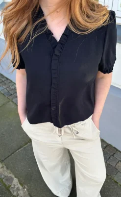 Say INA Copenhagen Top - Catja - Black