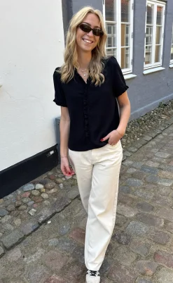 Say INA Copenhagen Top - Catja - Black