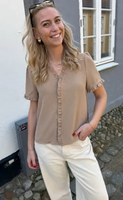 Say INA Copenhagen Top - Catja - Camel