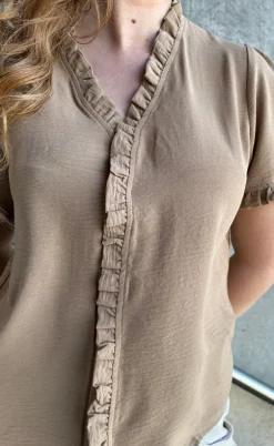 Say INA Copenhagen Top - Catja - Camel