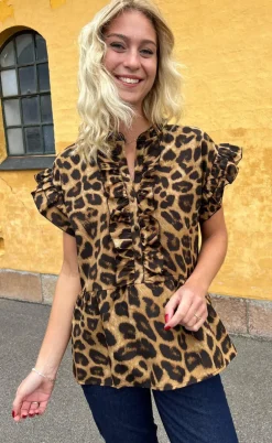 Say INA Copenhagen Top - Freya - Leopard