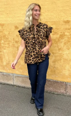 Say INA Copenhagen Top - Freya - Leopard