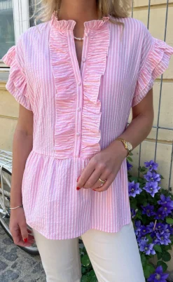 Say INA Copenhagen Top - Freya - Pink Striped