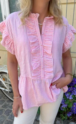 Say INA Copenhagen Top - Freya - Pink Striped