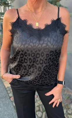 Say INA Copenhagen Top - Kiki - Black Leopard