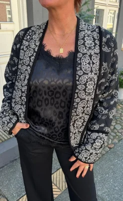 Say INA Copenhagen Top - Kiki - Black Leopard