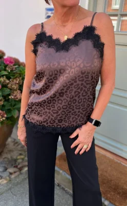 Say INA Copenhagen Top - Kiki - Chocolate Leopard