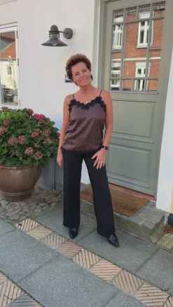 Say INA Copenhagen Top - Kiki - Chocolate Leopard