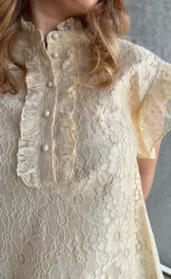 Say INA Copenhagen Top - Pia Lace - Creme