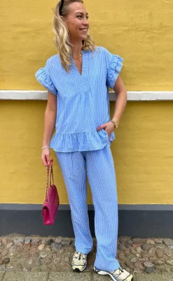 Say INA Copenhagen Top - Winnie - Blue Striped