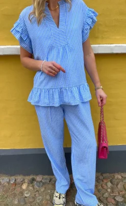 Say INA Copenhagen Top - Winnie - Blue Striped