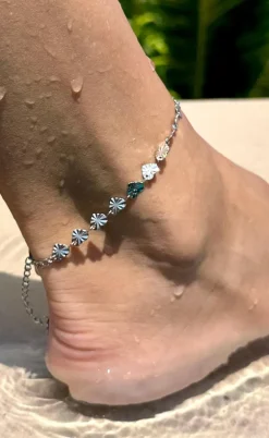 Smykkeli Copenhagen Ankelkæde - Palma - Silver Colour