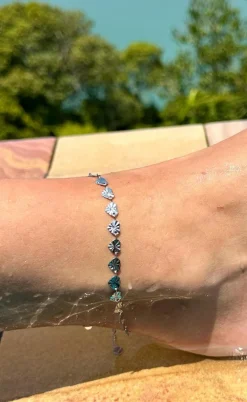 Smykkeli Copenhagen Ankelkæde - Palma - Silver Colour