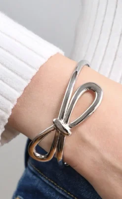 Smykkeli Copenhagen Armbånd - Chunky Bow - Silver Colour