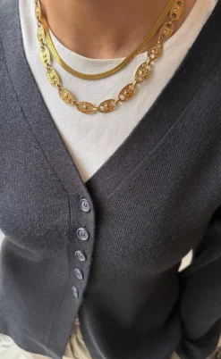 Smykkeli Copenhagen Halskæde - Chicago - Gold Colour