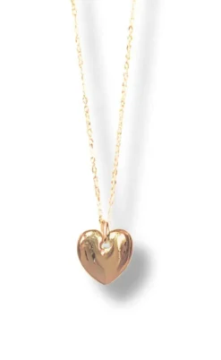 Smykkeli Copenhagen Halskæde - Houston Heart - Gold Colour