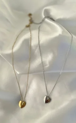 Smykkeli Copenhagen Halskæde - Houston Heart - Silver Colour