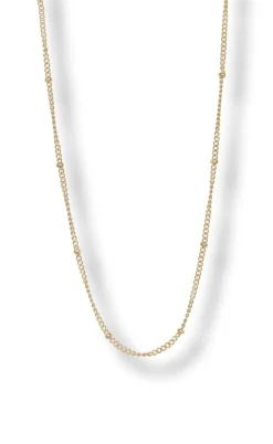 Smykkeli Copenhagen Halskæde - Plain Ball - Gold Colour