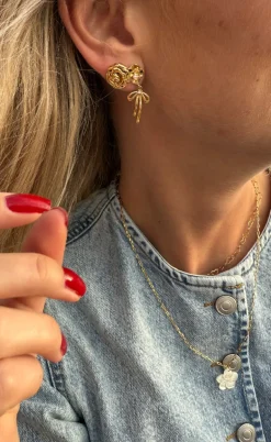 Smykkeli Copenhagen Halskæde - Tiny Hearts - Gold Colour