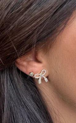 Smykkeli Copenhagen Øreringe - Nara Bow - Gold Colour