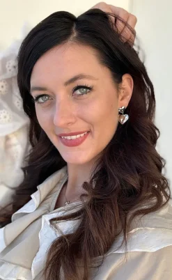 Smykkeli Copenhagen Øreringe - Odessa Heart - Silver Colour