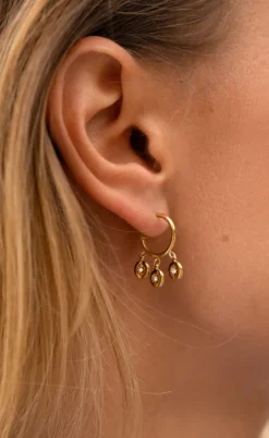 Smykkeli Copenhagen Øreringe - Rome - Gold Colour