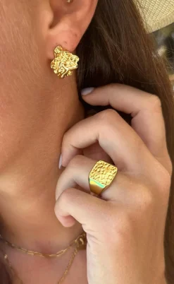 Smykkeli Copenhagen Øreringe - Saint Tropez - Gold Colour