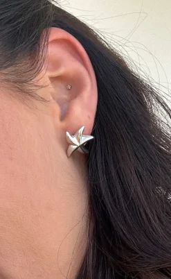 Smykkeli Copenhagen Øreringe - Starfish - Silver Colour