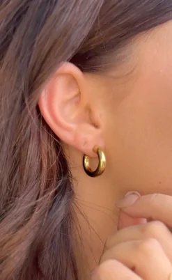 Smykkeli Copenhagen Øreringe / Hoops - Lamia - Gold Colour