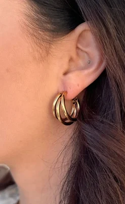 Smykkeli Copenhagen Øreringe / Hoops - Sevilla - Gold Colour