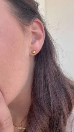 Smykkeli Copenhagen Ring - Big Heart - Gold Colour