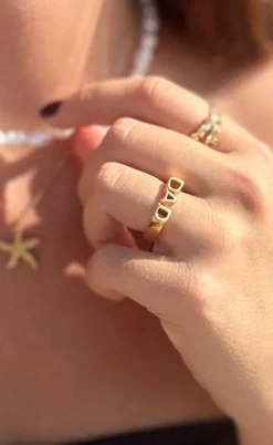 Smykkeli Copenhagen Ring - Dad - Golden