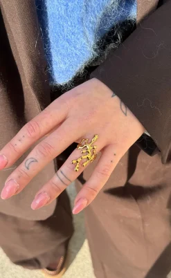 Smykkeli Copenhagen Ring - Emily Big - Gold Colour