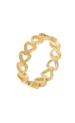 Smykkeli Copenhagen Ring - Hanna Heart - Golden Colour