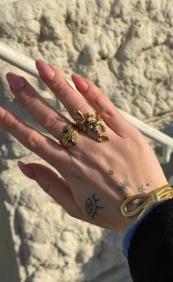 Smykkeli Copenhagen Ring - Line - Gold Colour