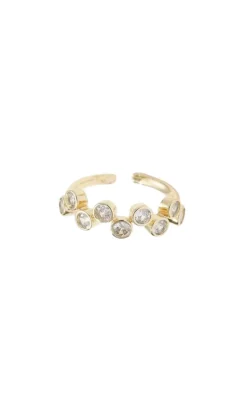 Smykkeli Copenhagen Ring - Safira Stone - Gold Colour